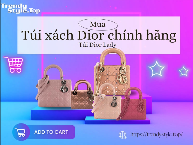 Review Túi xách Dior chính hãng - Dior lady