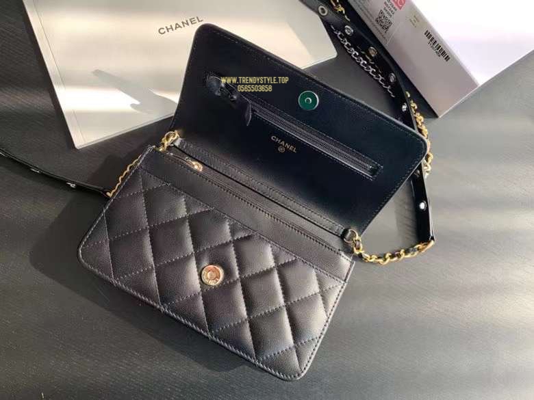 Chanel Woc Black Color Bag 