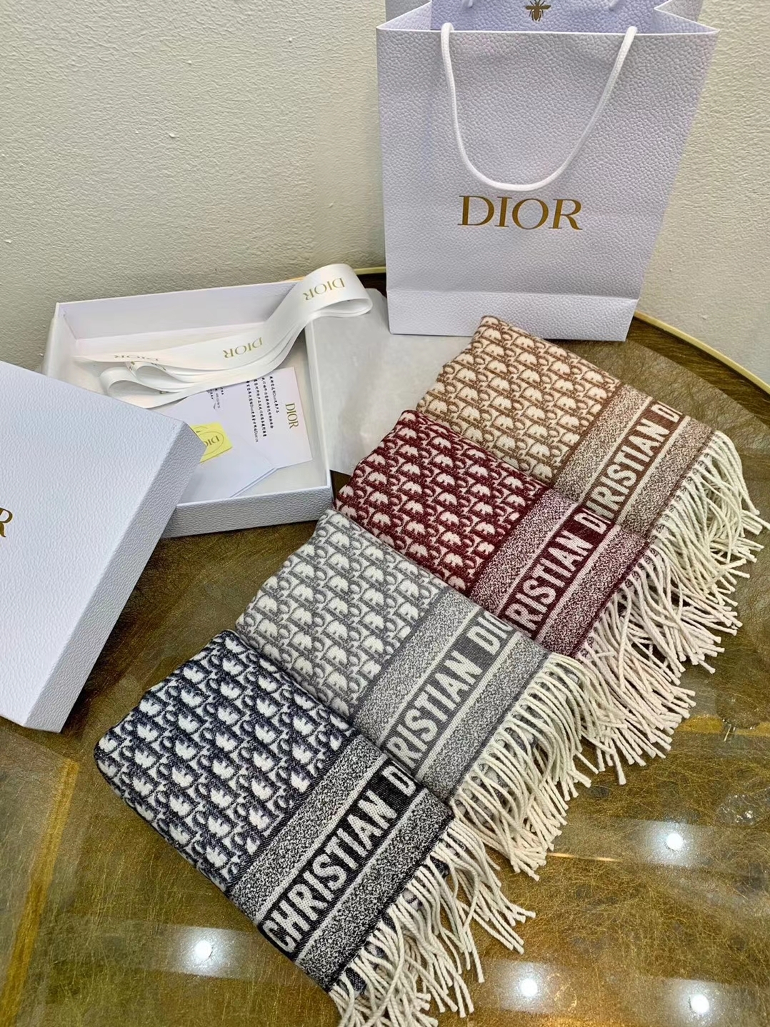 Khăn Dior Oblique 