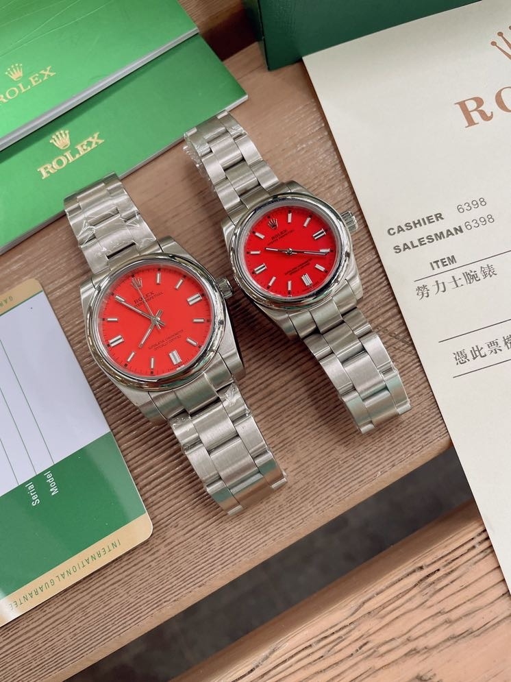 Rolex Watch Orange Red Ts21