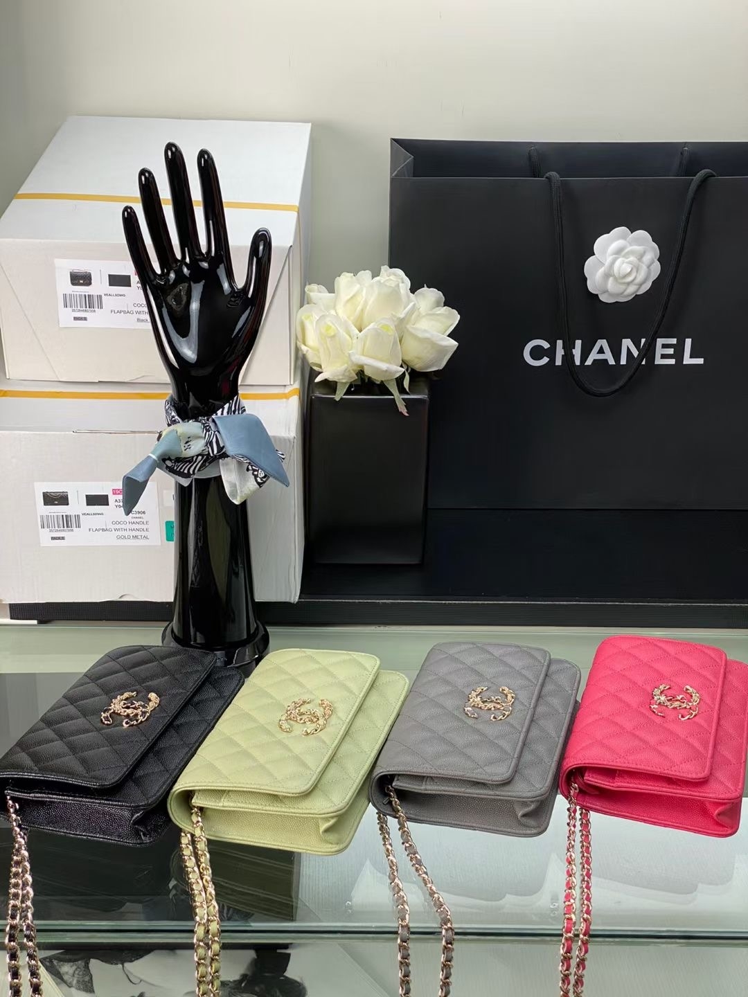 Túi Chanel Mini Kèm Dây Xích Woc 